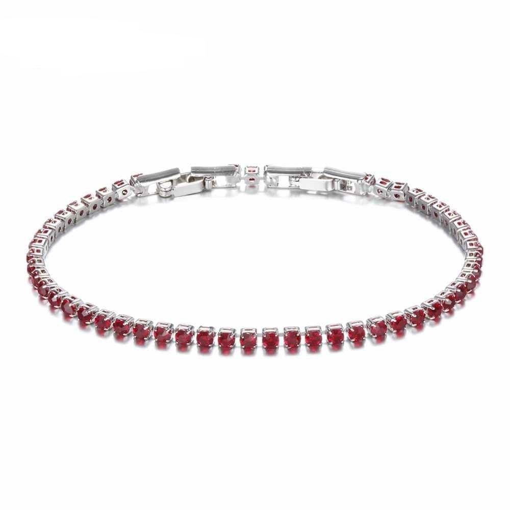 Cranberry Tennis Bracelet